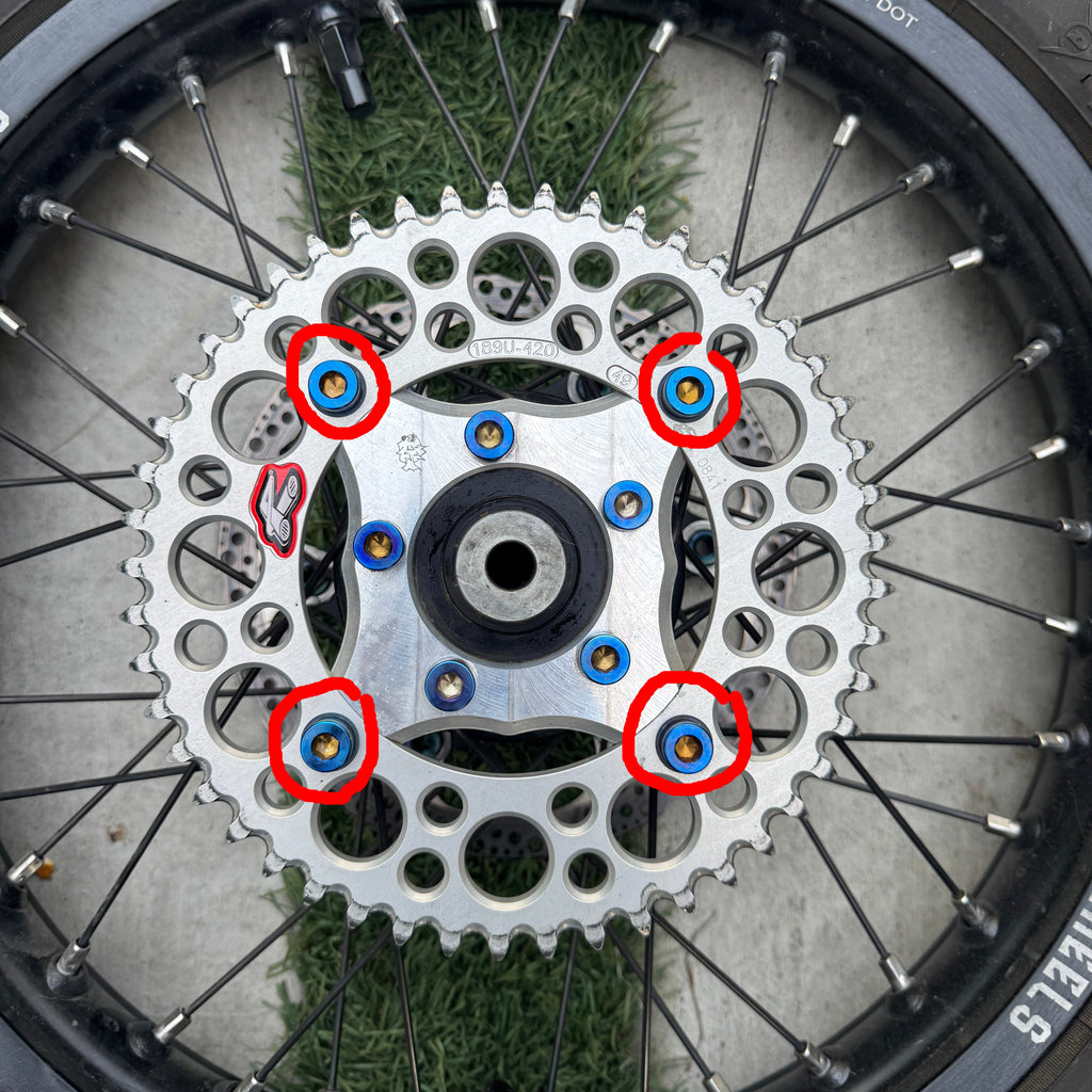 Renthal Sprocket Adapter Titanium Bolts
